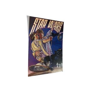 Vintage early 1990's Star Wars Classico San Francisco 8x10 postcard Luke Leia